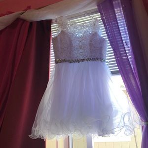 Girls White formal dress for wedding